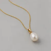 Pearl Drop Necklace — alternate