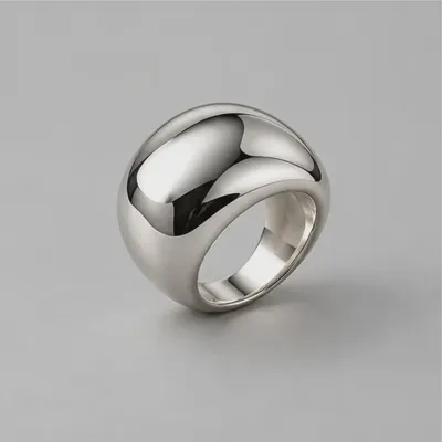 Silver Tide Ring — front