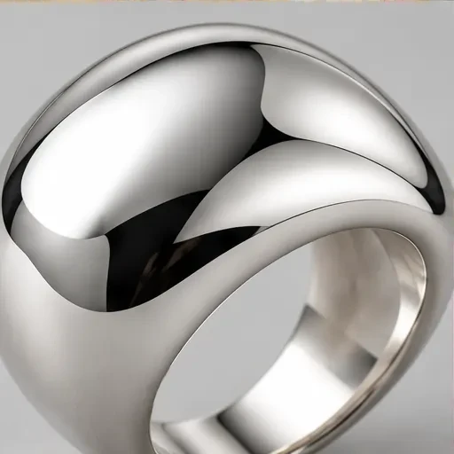Silver Tide Ring — detail