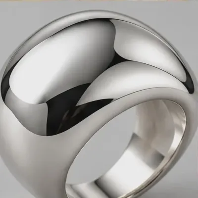 Silver Tide Ring — detail